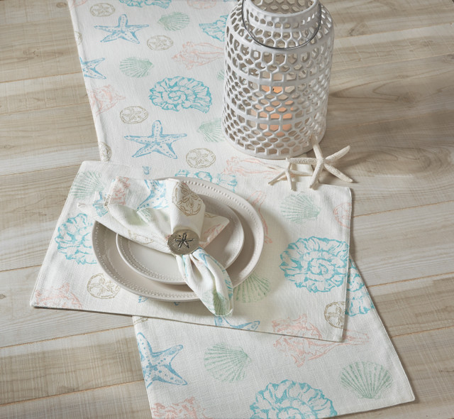 Shell Finders Printed Table Linens