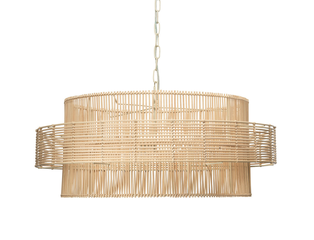 Concentric Rattan Chandelier