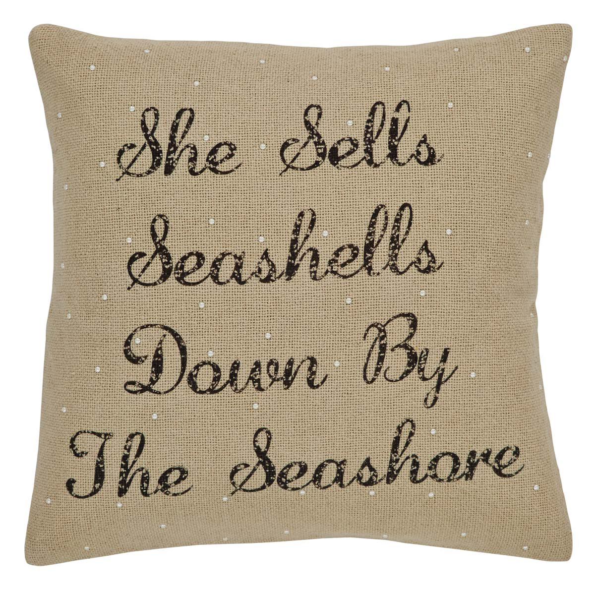 She Sells Seashells Pillow