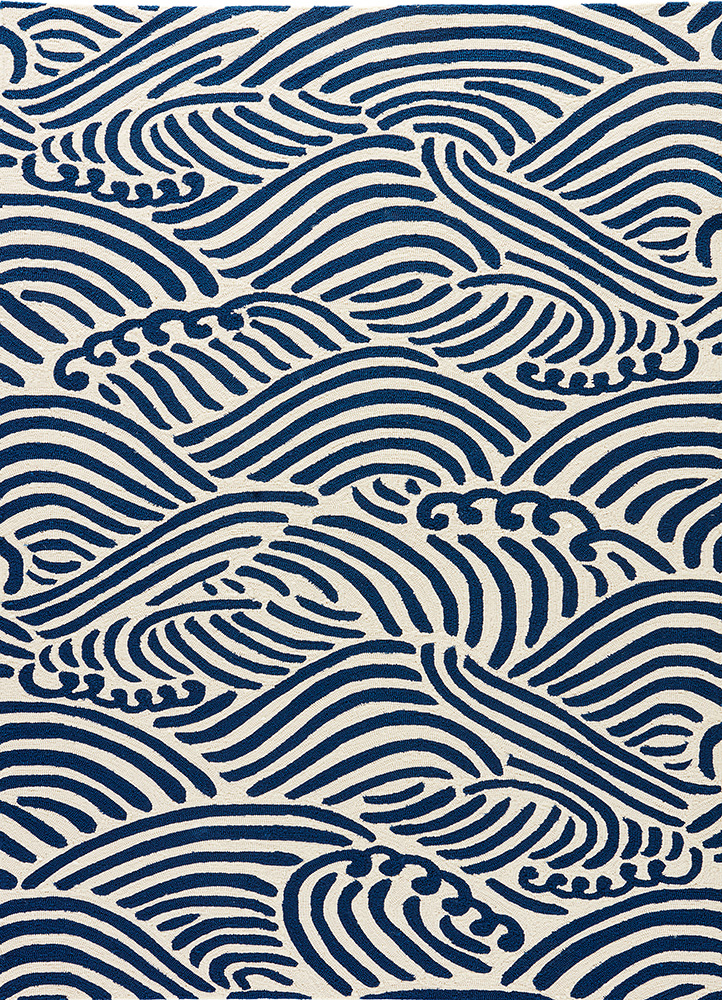 Maho Blue Waves Rug