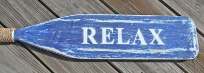 Relax Painted Oar