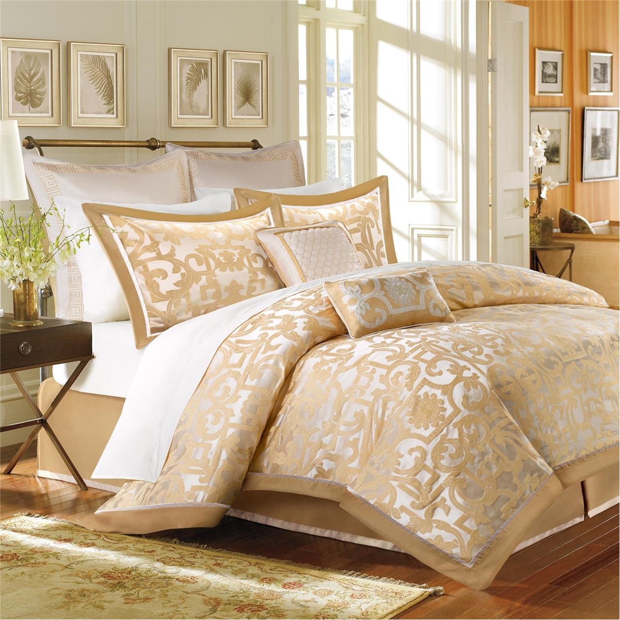 Gold Palm Beach Bedding