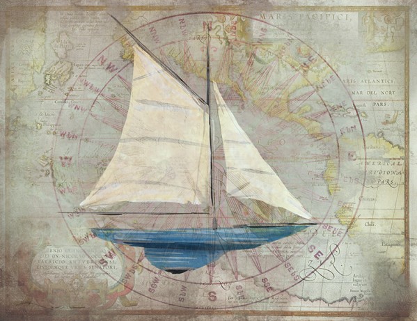 Sloop 2 Nautical Art