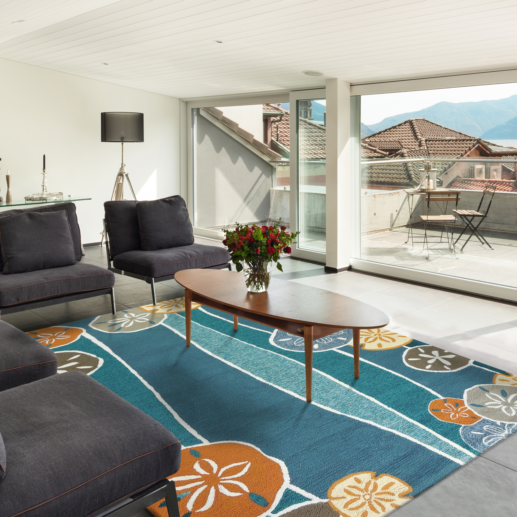 Outdoor Living with the Waterfront Rug Collection FREE SHIPPING