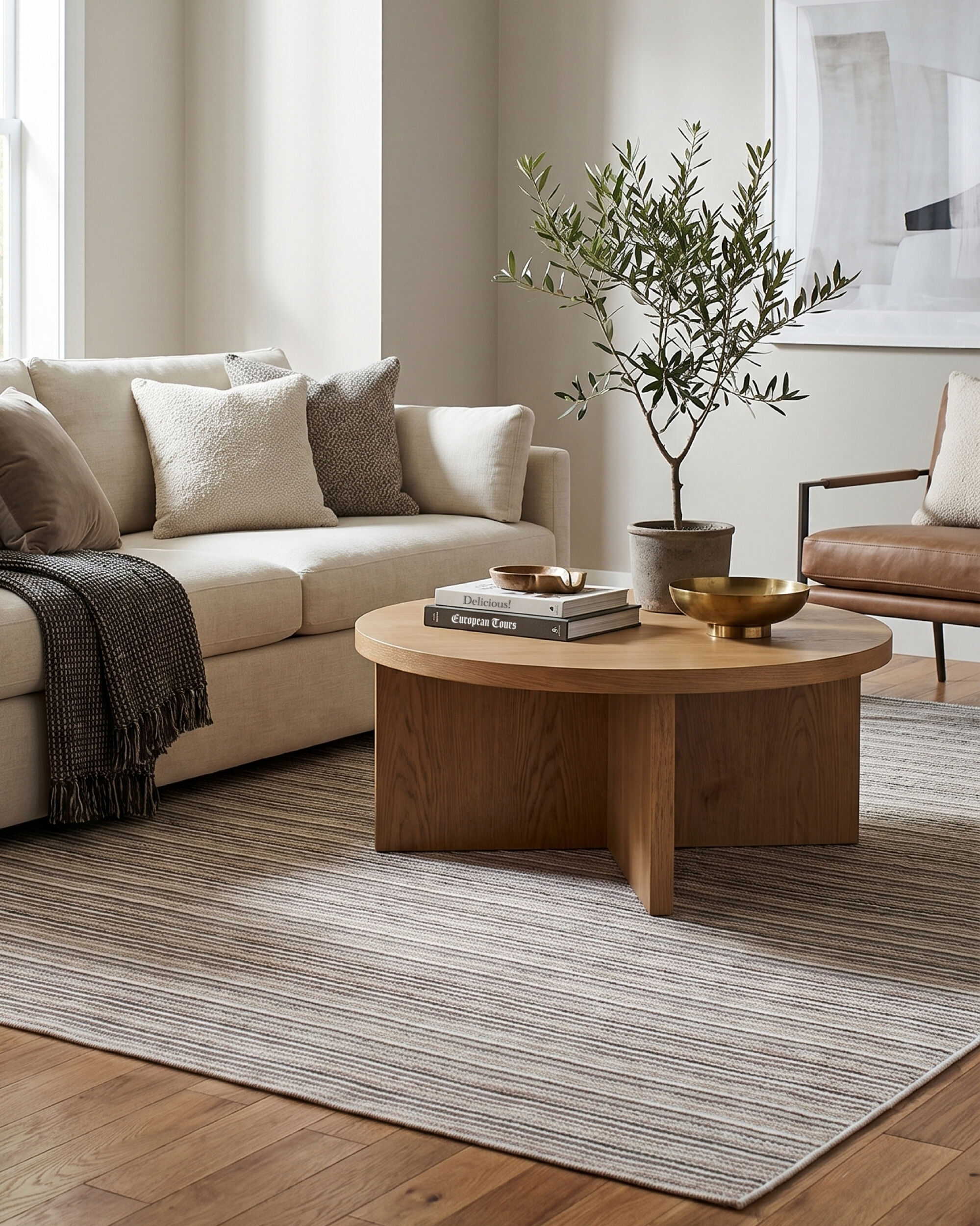 Driftwood Bay Stripes Rug Room Example