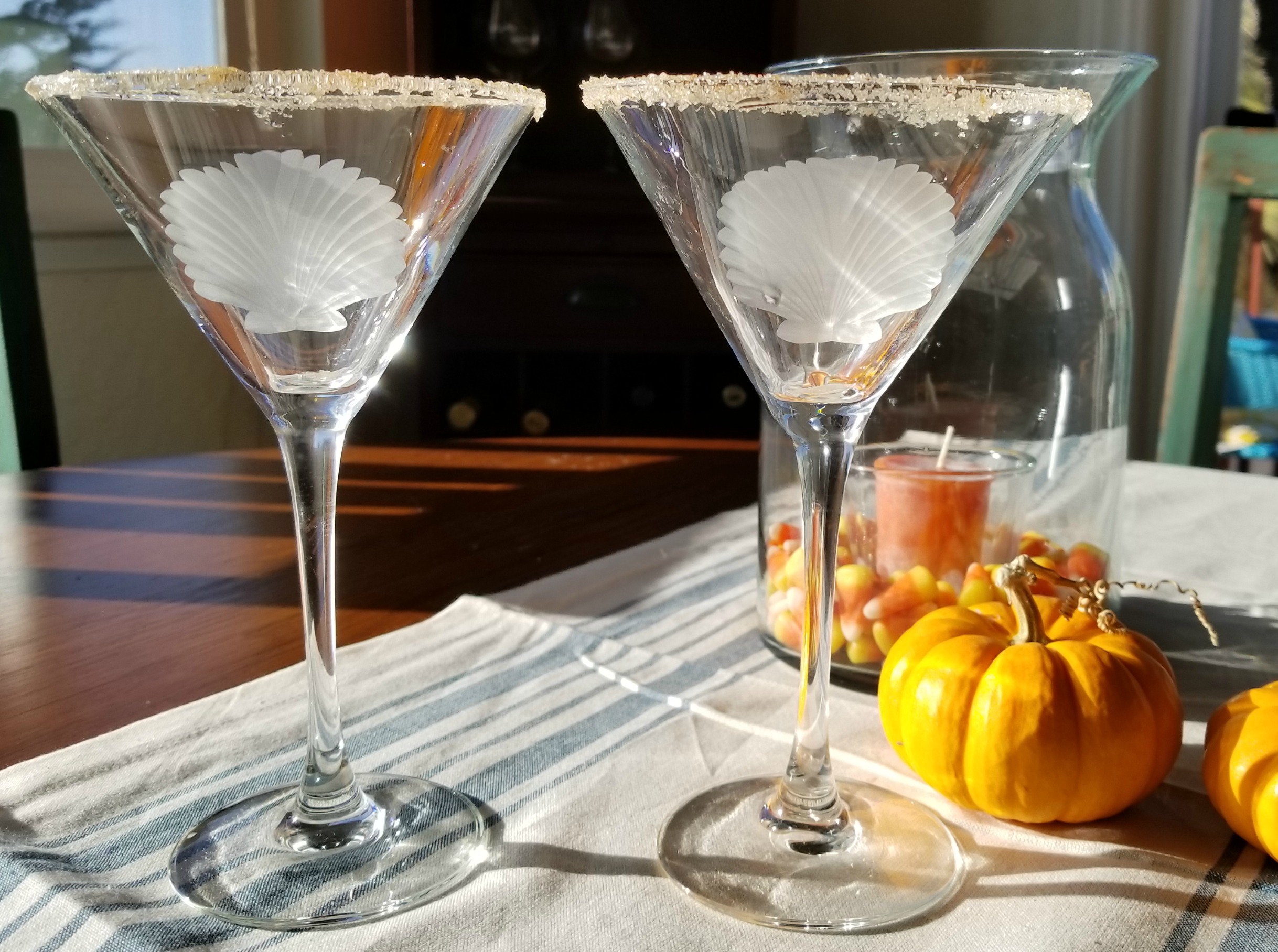 Seashell Martini Glasses