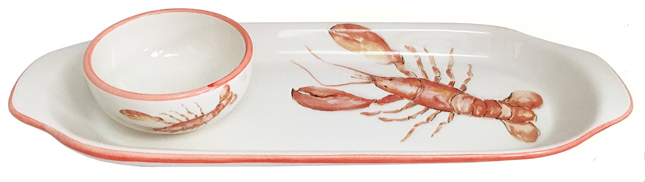 Lobster Tray and Dip Set