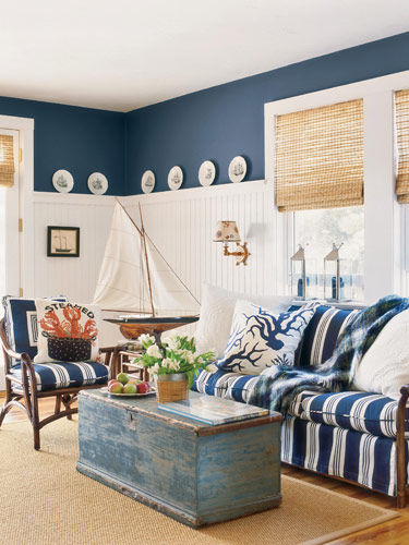 Navy Blue Nantucket Dreams - Caron's Beach House